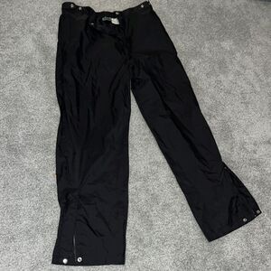 Stone Hill Non polyurethane Coated Black Bag pullover waterproof golf pants L